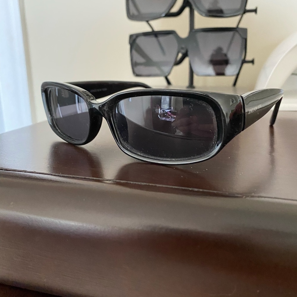 Vintage Square Black Sunglasses
